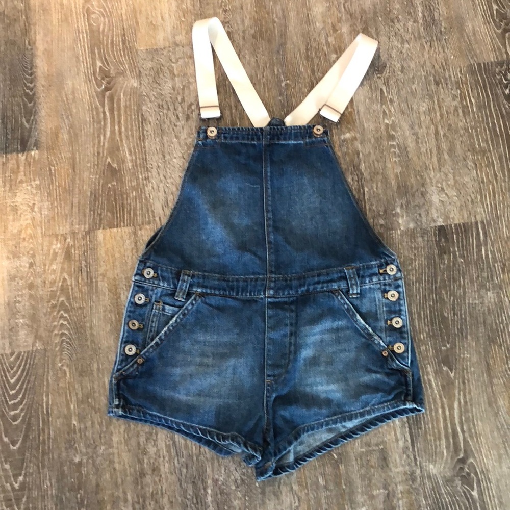 Free People Short Overalls